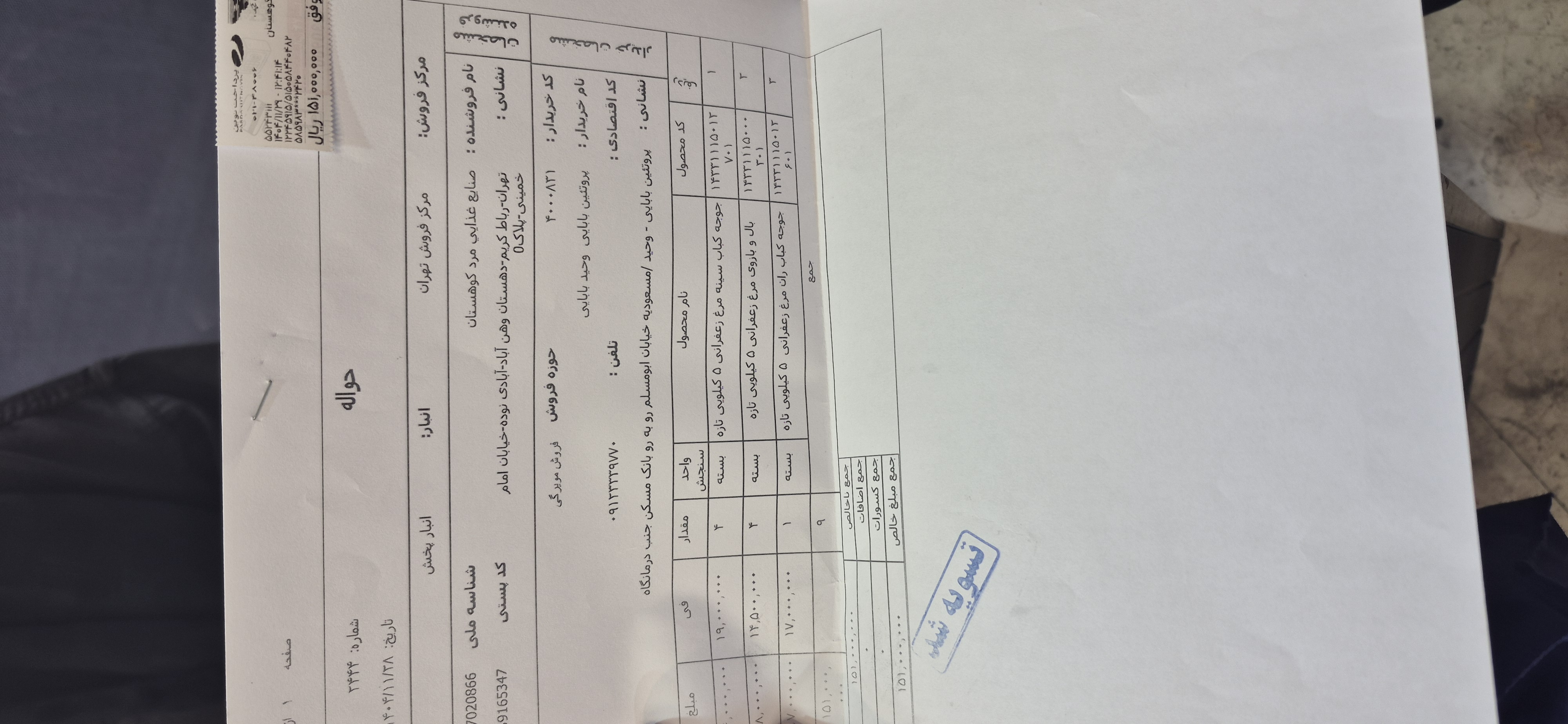 بارگزاری تصویر آخرین تاییدیه